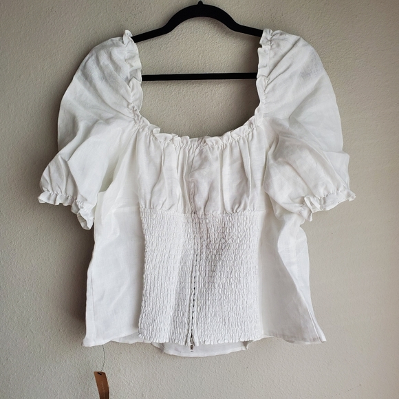 Reformation Salina Top in White NEW - Picture 7 of 8
